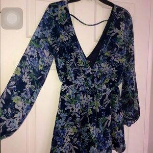 Empire Blouse Sheer Romper